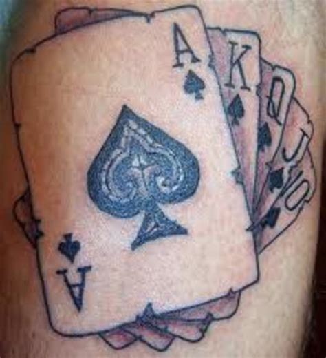 playing cards tattoo drawings.